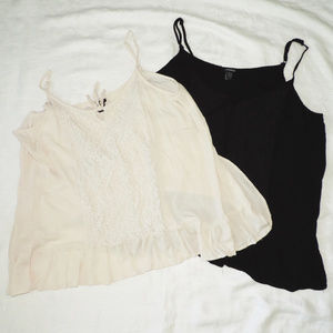 Lot of 2 Torrid pullover cami-style tank tops